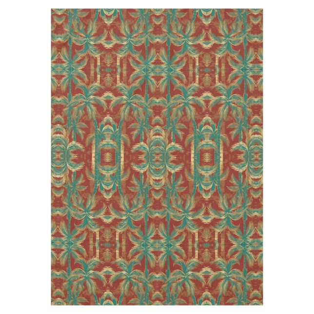 Nappe Twin Palms Motif Design (Devant)
