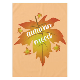 Nappe Typographie de l'humeur d'automne feuille d'érable