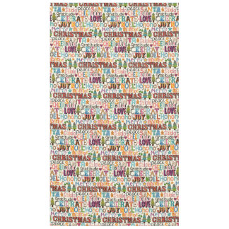 Nappe typographie de noël