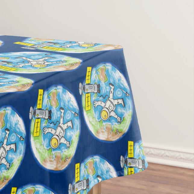 Nappe Un astronaute amusant dans l'espace et la bande de (In Situ)