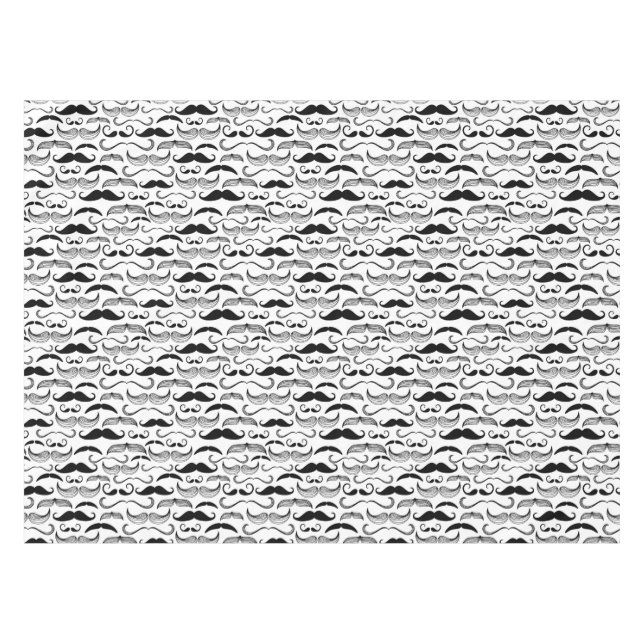 Nappe Un club des messieurs. Motif 2 de moustache (Devant (Horizontal))