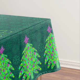 Nappe Un élégant chic vert d'arbre de Noël personnalisé