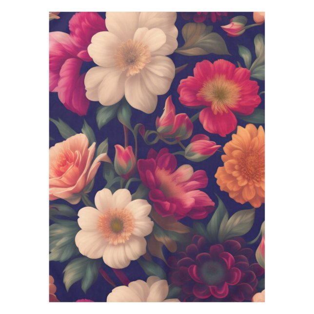 Nappe Un papier peint à motif floral  (Devant)