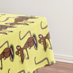 Nappe Un rat brun mignon pouce vers le haut dessin animé