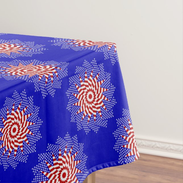Nappe USA FLAG-TEABAG FOLDING S10B-52x70 TABLECLOTH (In Situ)