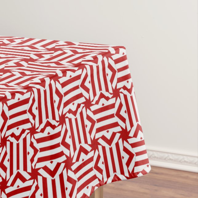 Nappe USA FLAG-TEABAG FOLDING S7-52x70 COTTON TABLECLOTH (In Situ)