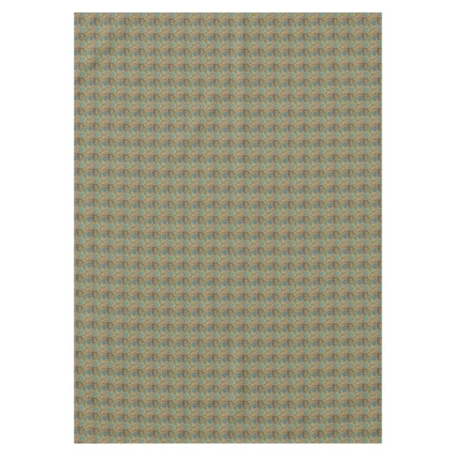 Nappe Vaisselle à fleurs patrimoniales (Devant)