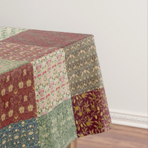 Nappe Vaisselle vintage de patchwork d'héritage