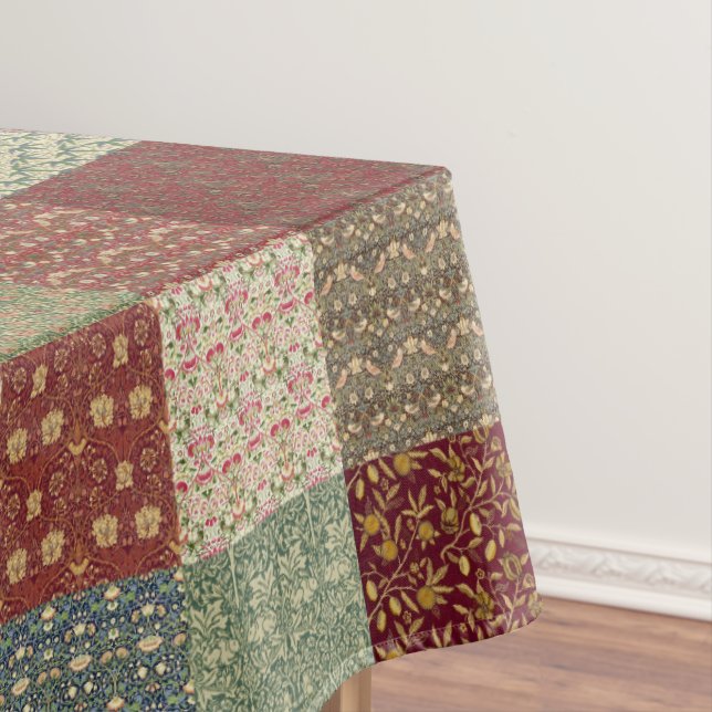 Nappe Vaisselle vintage de patchwork d'héritage (In Situ)