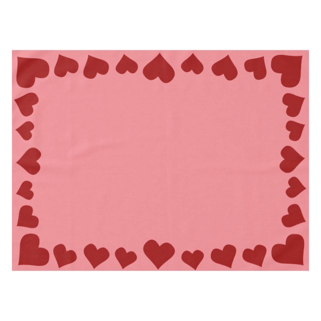 Nappe Valentine's Tablecloth Custom Valentine's Decor (Devant (Horizontal))