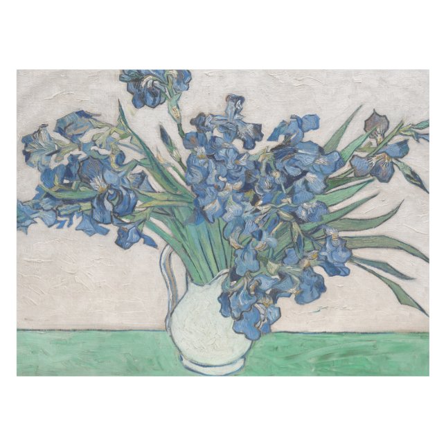 Nappe Van Gogh Iris Vase Peinture Impressionnisme (Devant (Horizontal))