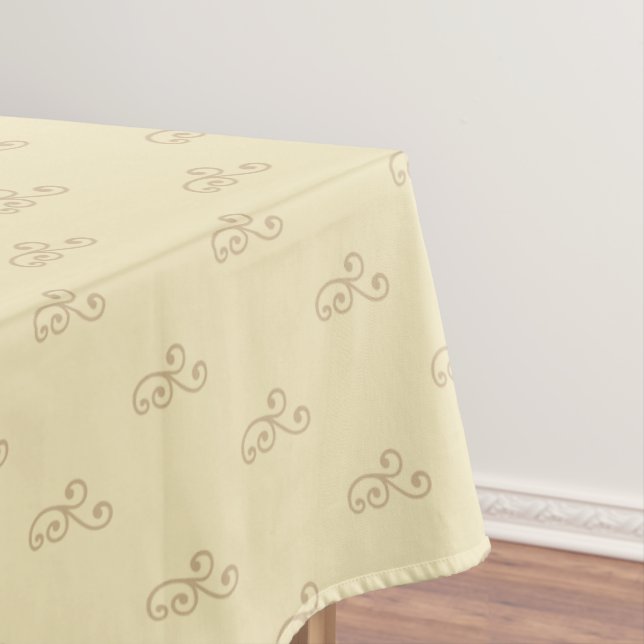 Nappe Vecteur floral sur fond beige clair crème (In Situ)