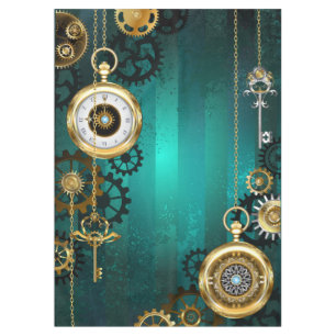 Nappe Veille bijoux Steampunk sur un Arrière - plan vert