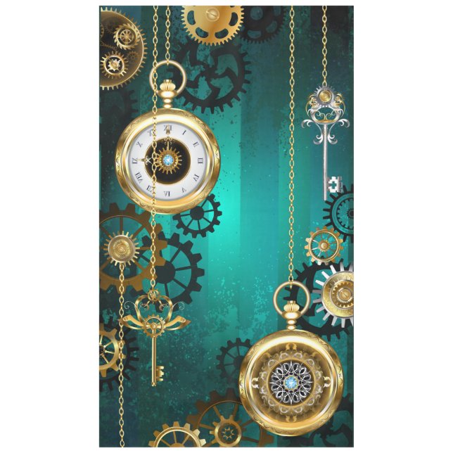 Nappe Veille bijoux Steampunk sur un Arrière - plan vert (Devant)