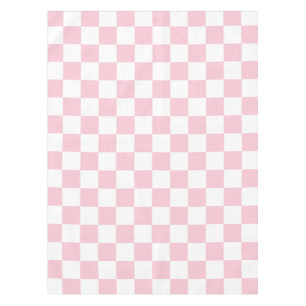 Nappe Vérifier le Motif de tableau de bord rose et blan