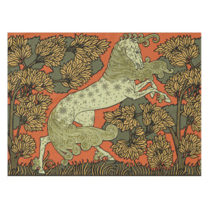 Nappe Verneuil Art Nouveau Cheval : Équestre Vintage