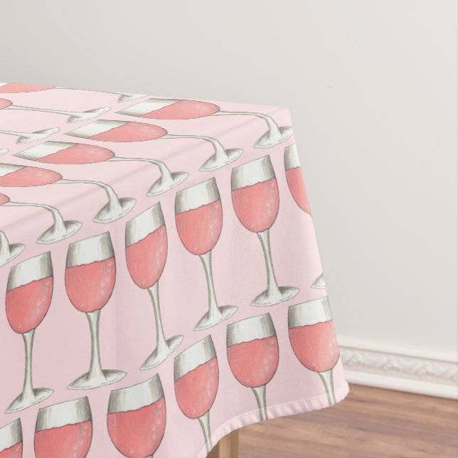 Nappe Verre de vin rosé rose Fête de mariage de la Winer (In Situ)