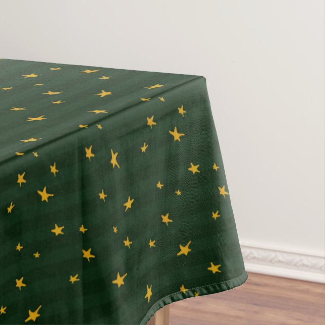Nappe Vert à rayure étoile Noël Holiday  (In Situ)