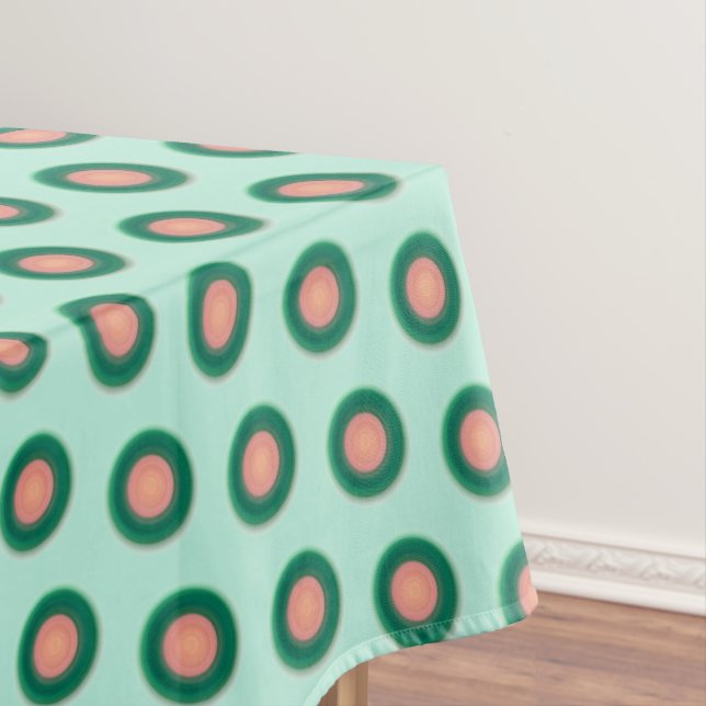 Nappe Vert bleu turquoise rose orange (In Situ)