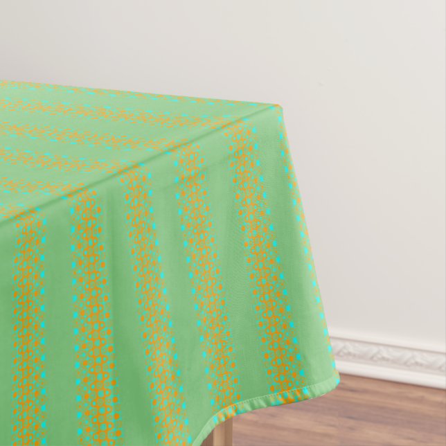 Nappe Vert clair et Motif orange (In Situ)