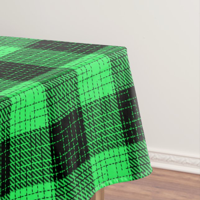 Nappe Vert Croix à carreaux Noir Buffalo Check (In Situ)