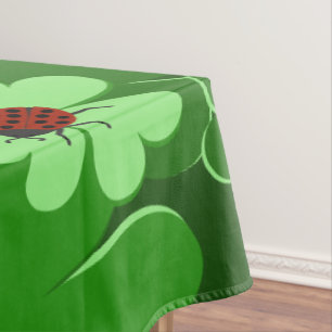 Nappe Vert moderne, Feuilles de trèfle d'insecte rouge L