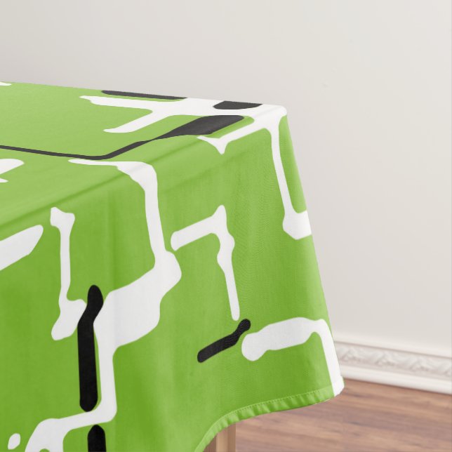 Nappe Vert noir blanc Motif moderne (In Situ)