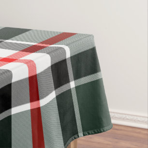 Nappe Vert, Noir, Blanc, Rouge Tartan Plaid Motif