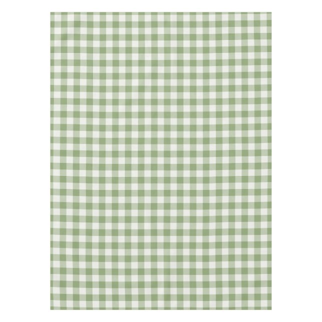 Nappe Vert sauge classique Gingham carreaux (Devant)