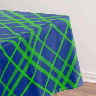 Nappe Vert Sur Bleu Tartan Plaid Design Motif