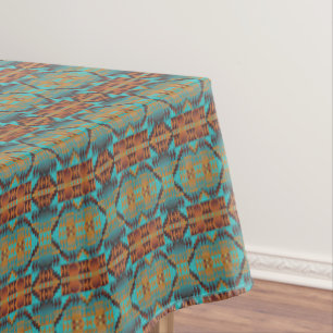 Nappe Vert turquoise Turquoise Aqua Blue Orange Tribal A