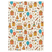 Vibrant Birthday Party Seamless Pattern