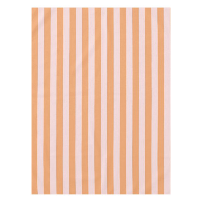 Nappe Vibrant Boho Orange & Pink Stripes Spring & Summer (Devant)