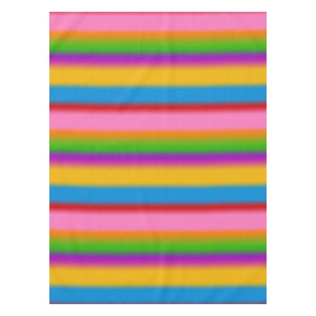 Nappe Vibrantes rayures dégradées arc-en-ciel multicolor (Devant)