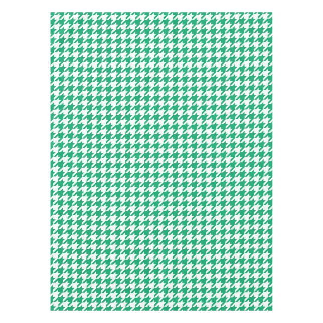 Nappe Vichy Vert et Blanc à Carreaux Pied de Poule (Devant)