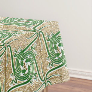 Nappe Victorian Era Art Nouveau Four Lizards Motif