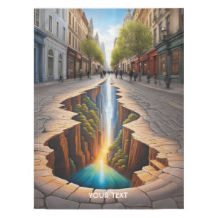 Nappe Ville d'illusion Optique Vigoureuse Imaginaire