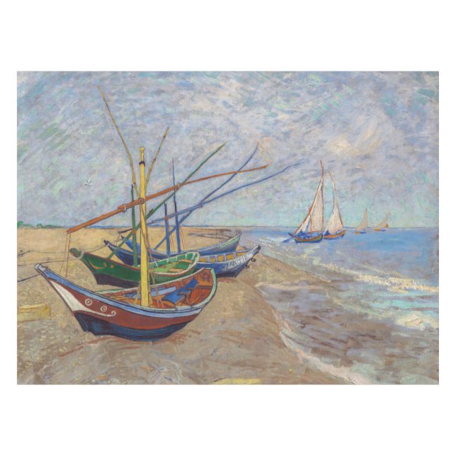 Nappe Vincent van Gogh - Bateaux de pêche sur la plage (Devant (Horizontal))
