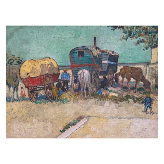 Nappe Vincent van Gogh - Caravanes, camp de gitans près  (Devant (Horizontal))
