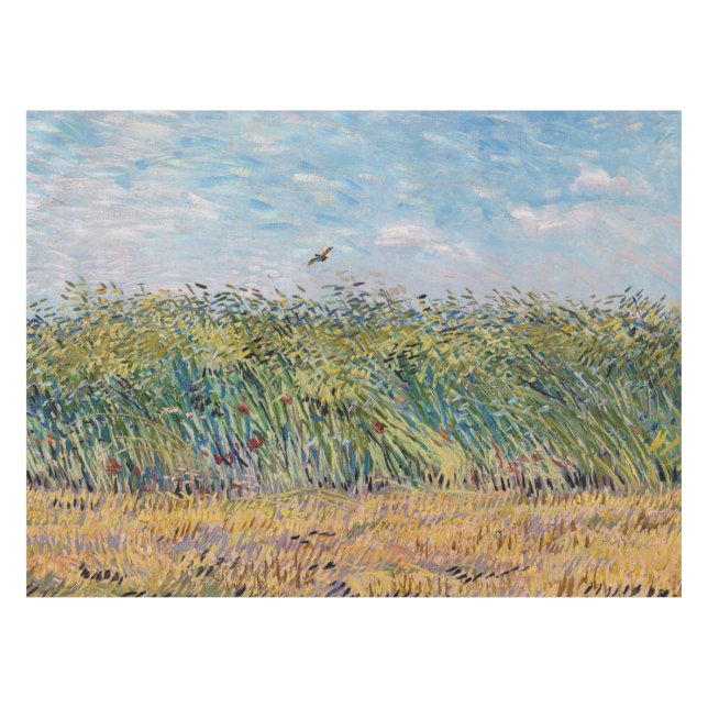 Nappe Vincent van Gogh - Champ de blé avec une lark (Devant (Horizontal))