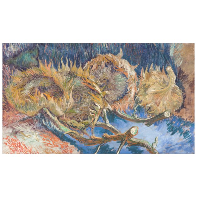 Nappe Vincent van Gogh - Fleurs de soleil coupées en qua (Devant (Horizontal))