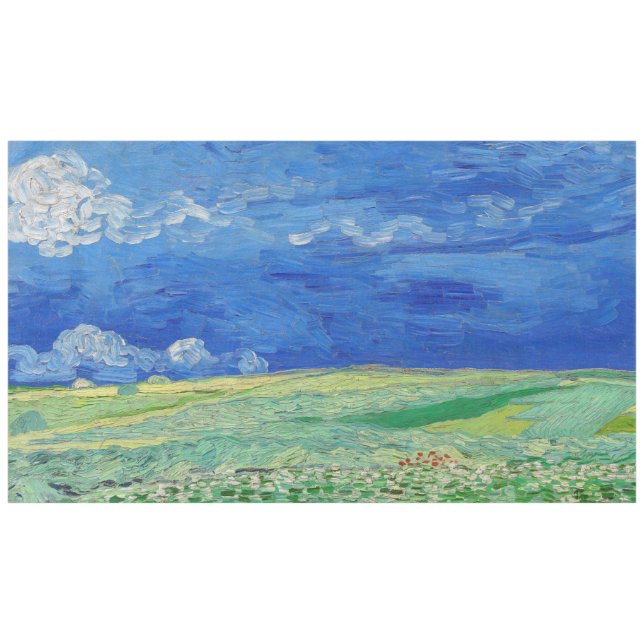 Nappe Vincent van Gogh - Les champs de roues sous Thunde (Devant (Horizontal))