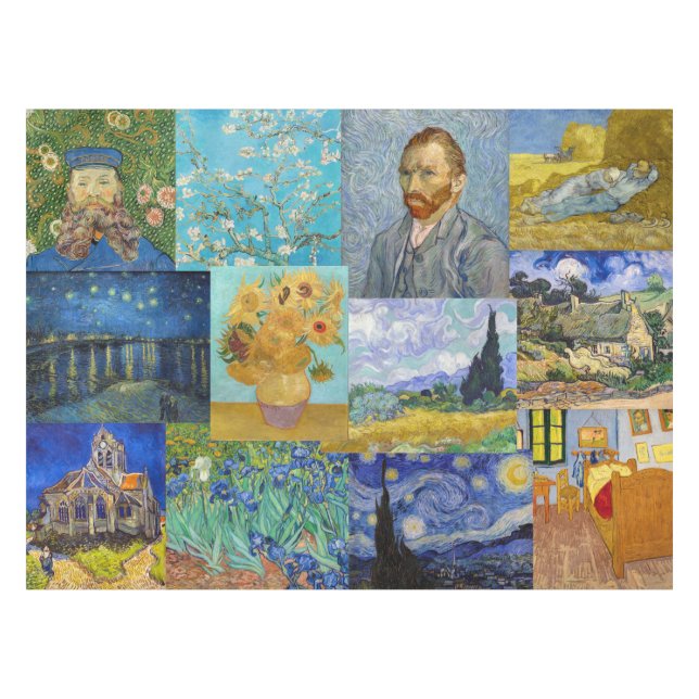 Nappe Vincent Van Gogh - Masterpieces Patchwork (Devant (Horizontal))