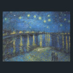 Nappe Vincent van Gogh - Nuit étoilée sur le Rhône<br><div class="desc">Nuit étoilée sur le Rhône / Nuit étoilée sur le Rhône - Vincent van Gogh,  Huile sur toile,  1888,  Arles</div>