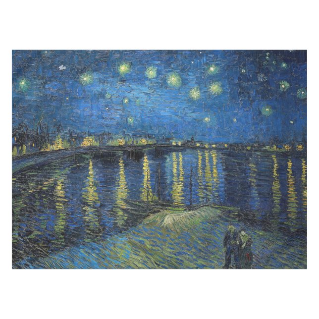 Nappe Vincent van Gogh - Nuit étoilée sur le Rhône (Devant (Horizontal))