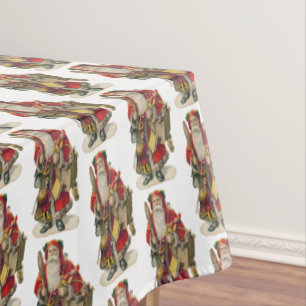 Nappe Vintage Antique Noël Père Noël