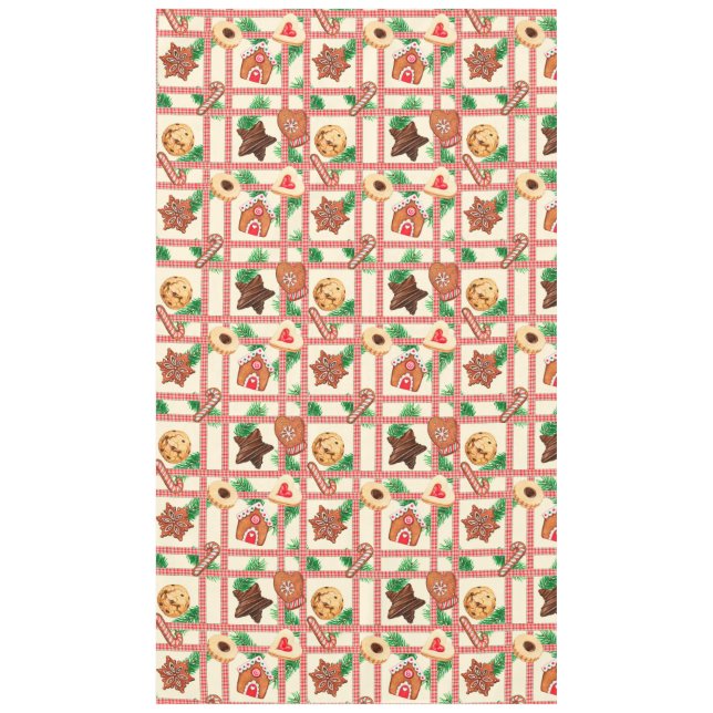 Nappe Vintage classique pain d'épices de Noël cookies (Devant)