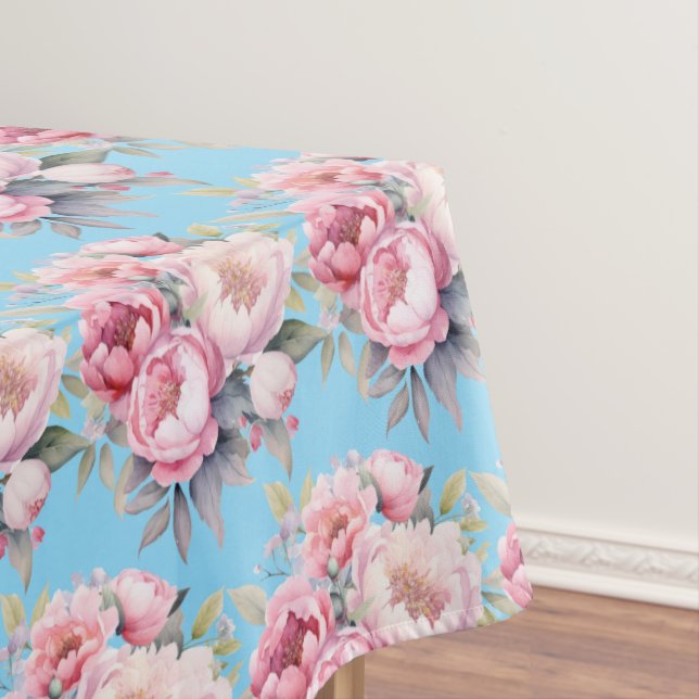 Nappe vintage de pivoines de printemps (In Situ)