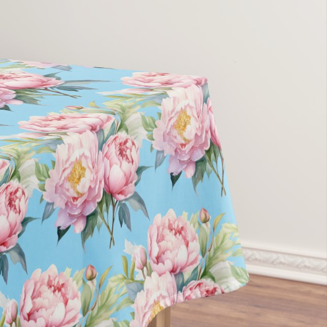 Nappe vintage de pivoines de printemps (In Situ)