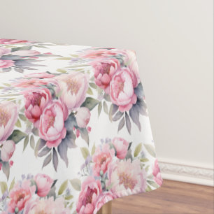 Nappe vintage de pivoines de printemps